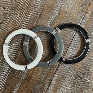 Lia Sophia Kiam Family Stretch Bracelets Set of 3